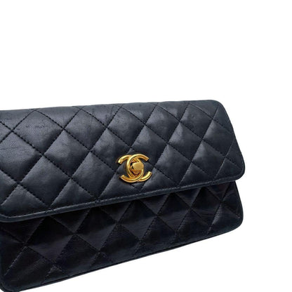 Chanel Lambskin Mini Quilted Chain Shoulder Bag Compact — view 7