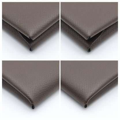 Hermes Calvi Duo Bifold Wallet Epsom Jiao Brown — view 9