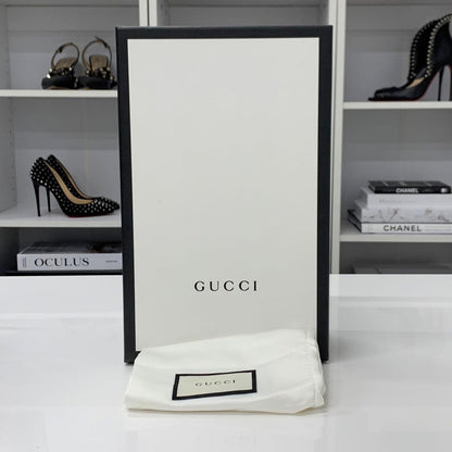 Gucci Princetown Horsebit Star Bee Leather Fur Mules