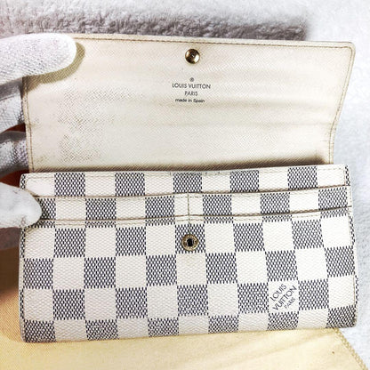Louis Vuitton Portefeuille Sarah Damier Azure Long Wallet