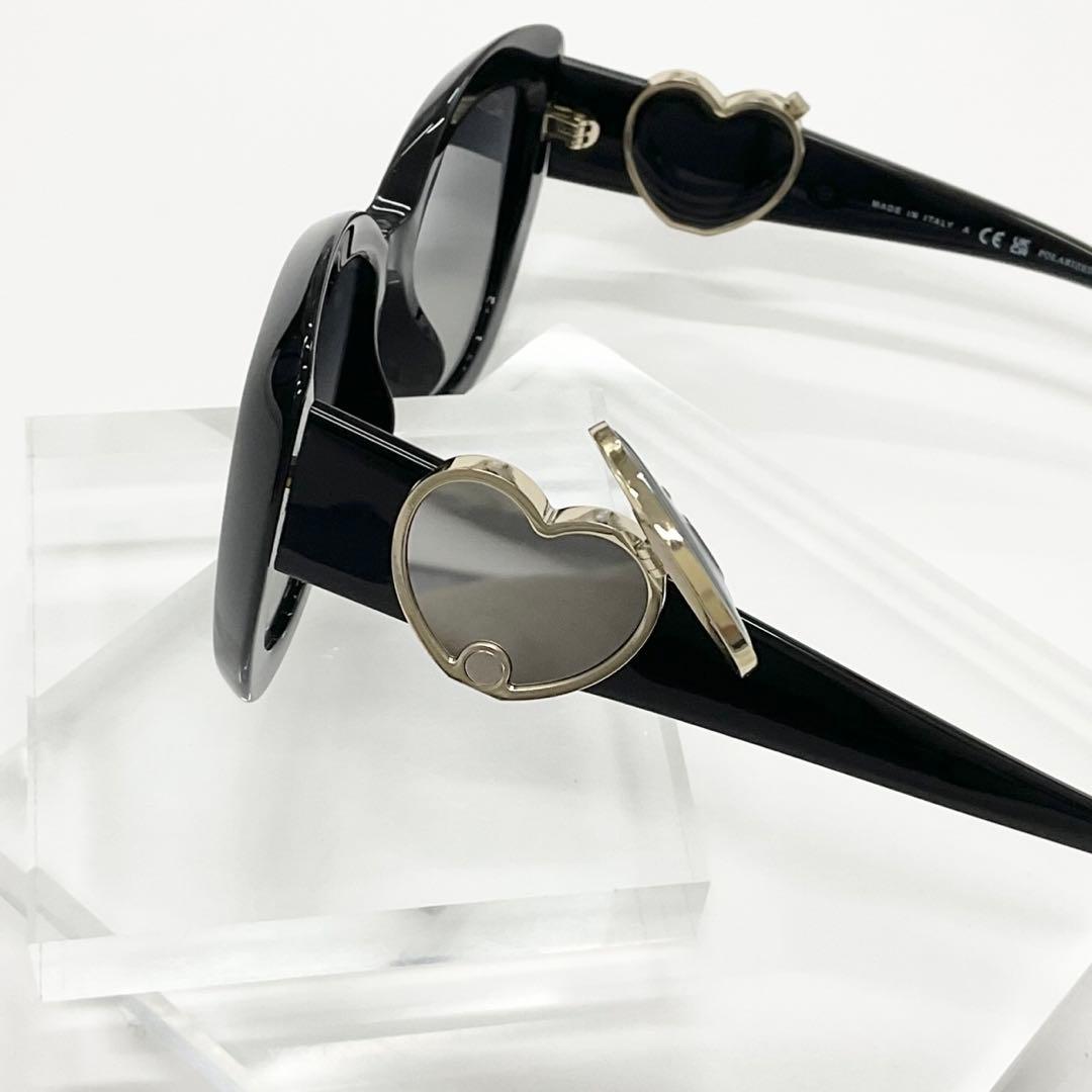 Chanel Sunglasses Coco Mark Heart Mirror Eyewear Black