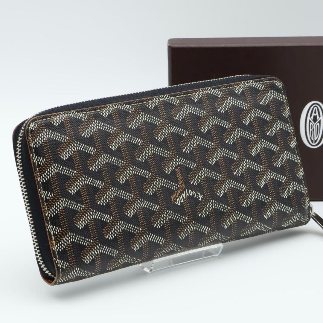 Goyard Matignon GM Wallet Herringbone Black — view 2
