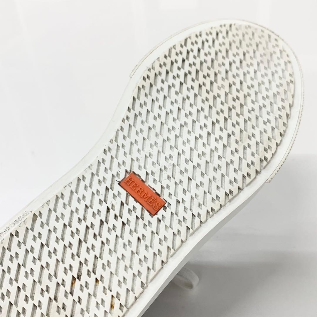 Hermes Day Leather Kelly Sneakers Black — view 8
