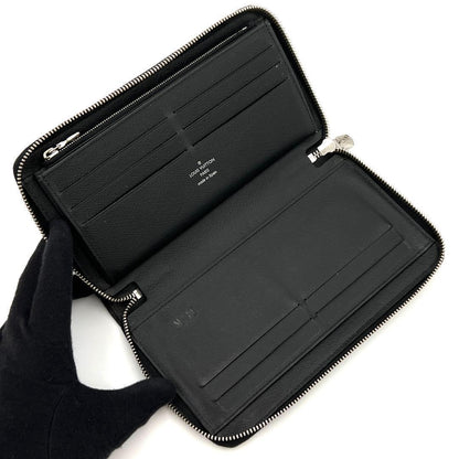 Louis Vuitton New Taiga Zippy Organizer Wallet Black — view 3