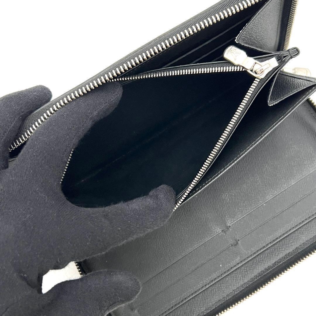 Louis Vuitton New Taiga Zippy Organizer Wallet Black — view 4