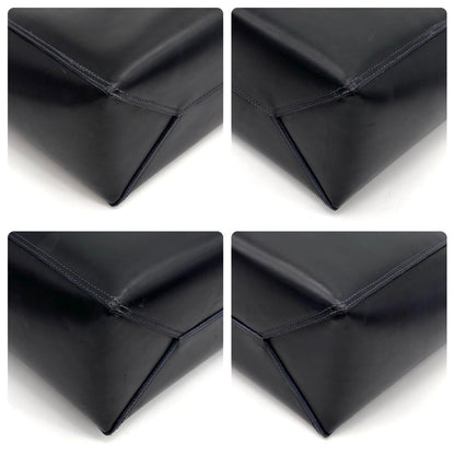 Loewe Leo Leather Tote Bag Anagram Black Blue — view 6
