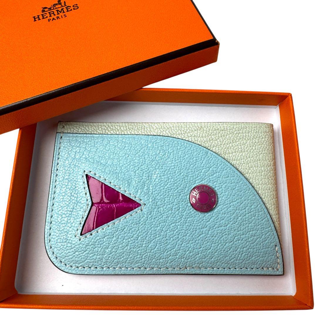 Hermes Poisson Card Holder Chevremisol