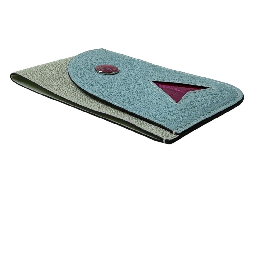 Hermes Poisson Card Holder Chevremisol — view 4