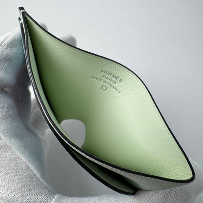 Hermes Poisson Card Holder Chevremisol — view 6