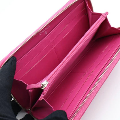 Chanel Zip Around Wallet Quilted Pink — view 2