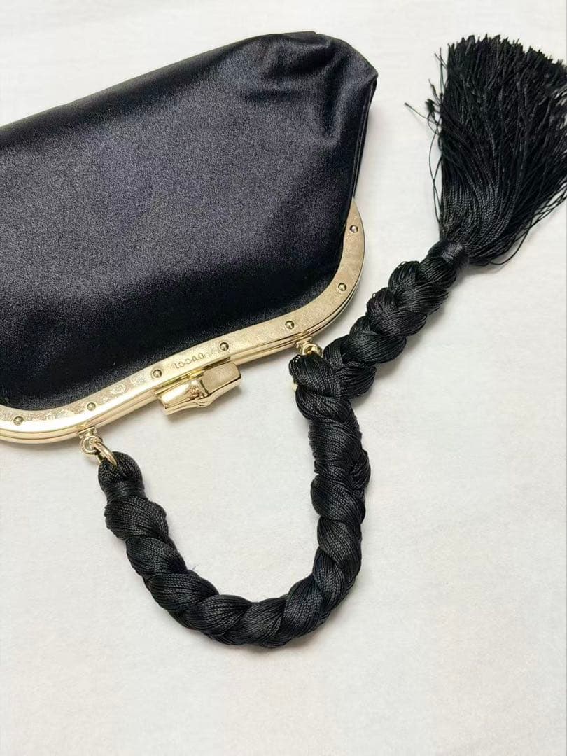 Gucci Tom Ford Era Satin Handbag Tassel Braided Handle — view 7