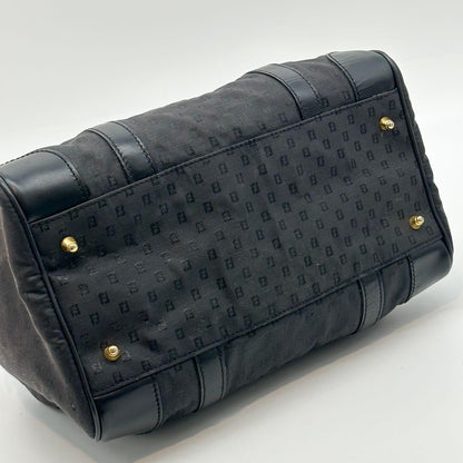Fendi FF Canvas Zucchino Zucca Mini Boston Vintage Handbag — view 8