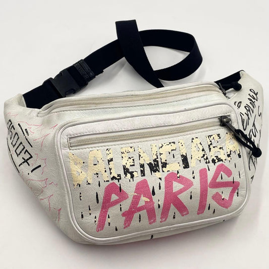 Balenciaga Graffiti RUE DE Sèvres Belt Bag Crossbody  Mens Business