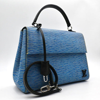 Louis Vuitton Epi Denim Cluny MM Handbag 2-Way Blue