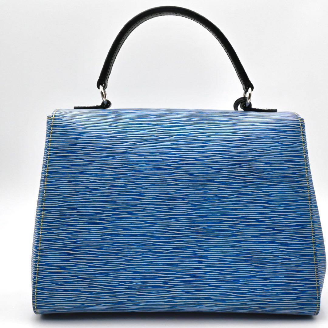 Louis Vuitton Epi Denim Cluny MM Handbag 2-Way Blue — view 3