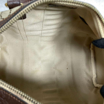 Gucci GG Sherry Line Boston Bag Hand Leather Brown — view 5