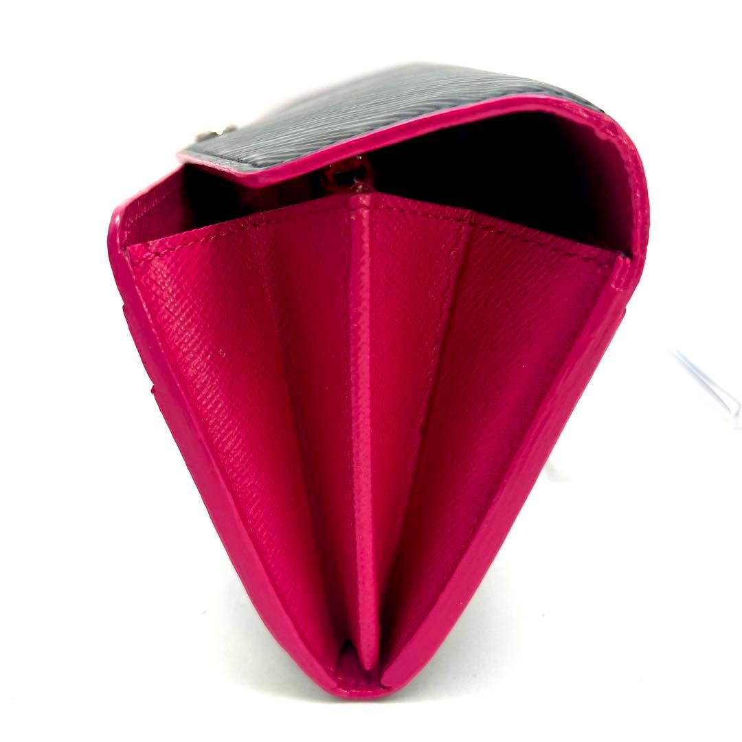 Louis Vuitton Epi Noir Pink Portefeuille Sarah Wallet — view 3