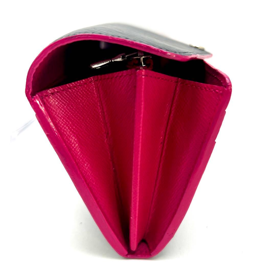 Louis Vuitton Epi Noir Pink Portefeuille Sarah Wallet — view 4