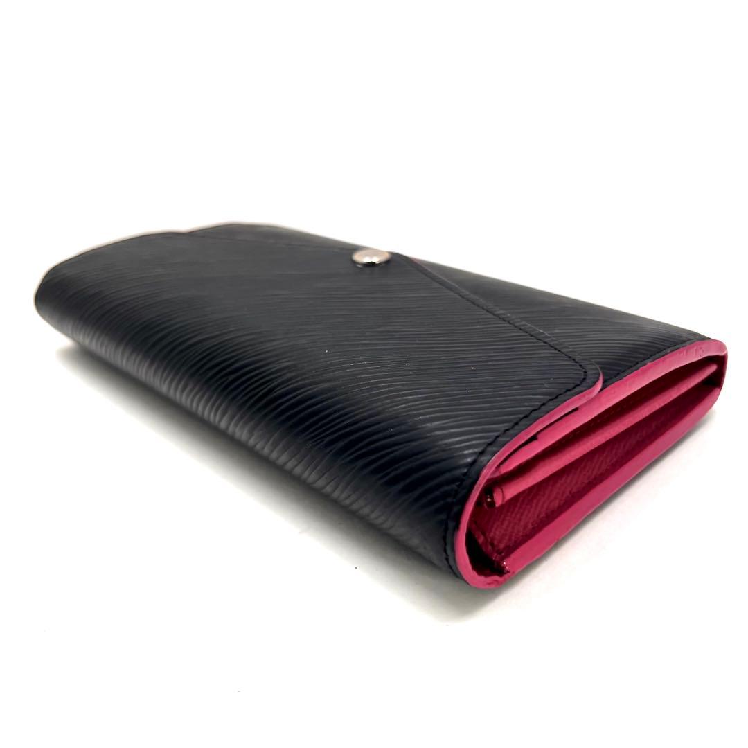 Louis Vuitton Epi Noir Pink Portefeuille Sarah Wallet — view 5