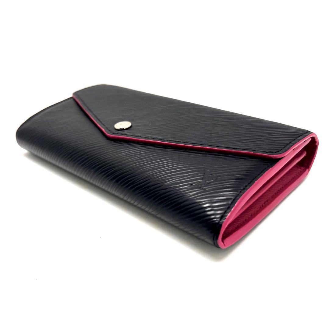 Louis Vuitton Epi Noir Pink Portefeuille Sarah Wallet — view 7