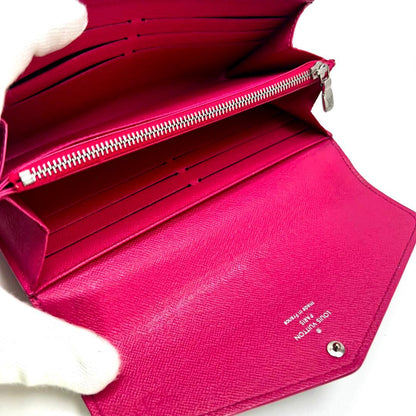 Louis Vuitton Epi Noir Pink Portefeuille Sarah Wallet — view 9