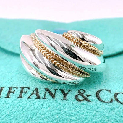 Tiffany & Co Twisted Rope Combi Size 135 925 Silver