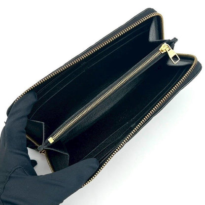 Louis Vuitton Empreinte Portefeuille Clemence Noir Round Zip Wallet — view 3