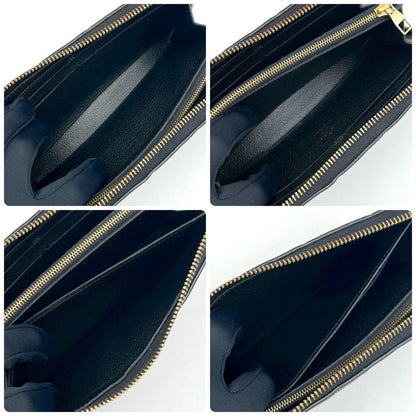Louis Vuitton Empreinte Portefeuille Clemence Noir Round Zip Wallet — view 5