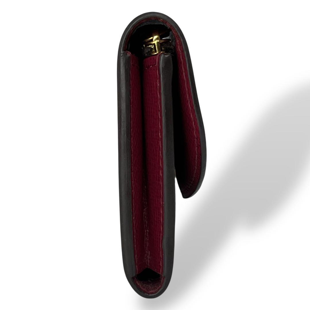 Louis Vuitton Coin Case Porte Monet Rosali Fuchsia Monogram Brown