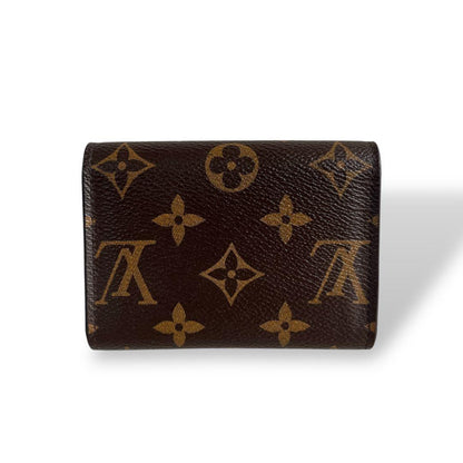 Louis Vuitton Coin Case Porte Monet Rosali Fuchsia Monogram Brown