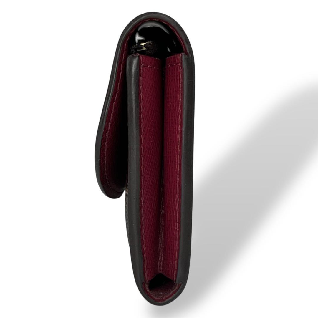 Louis Vuitton Coin Case Porte Monet Rosali Fuchsia Monogram Brown