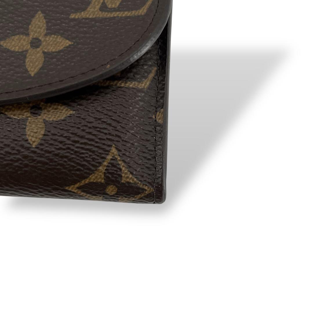 Louis Vuitton Coin Case Porte Monet Rosali Fuchsia Monogram Brown