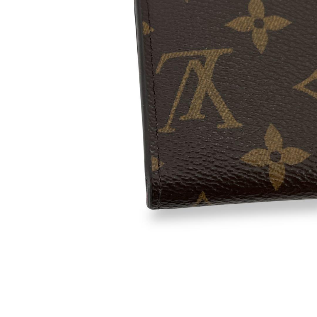 Louis Vuitton Coin Case Porte Monet Rosali Fuchsia Monogram Brown