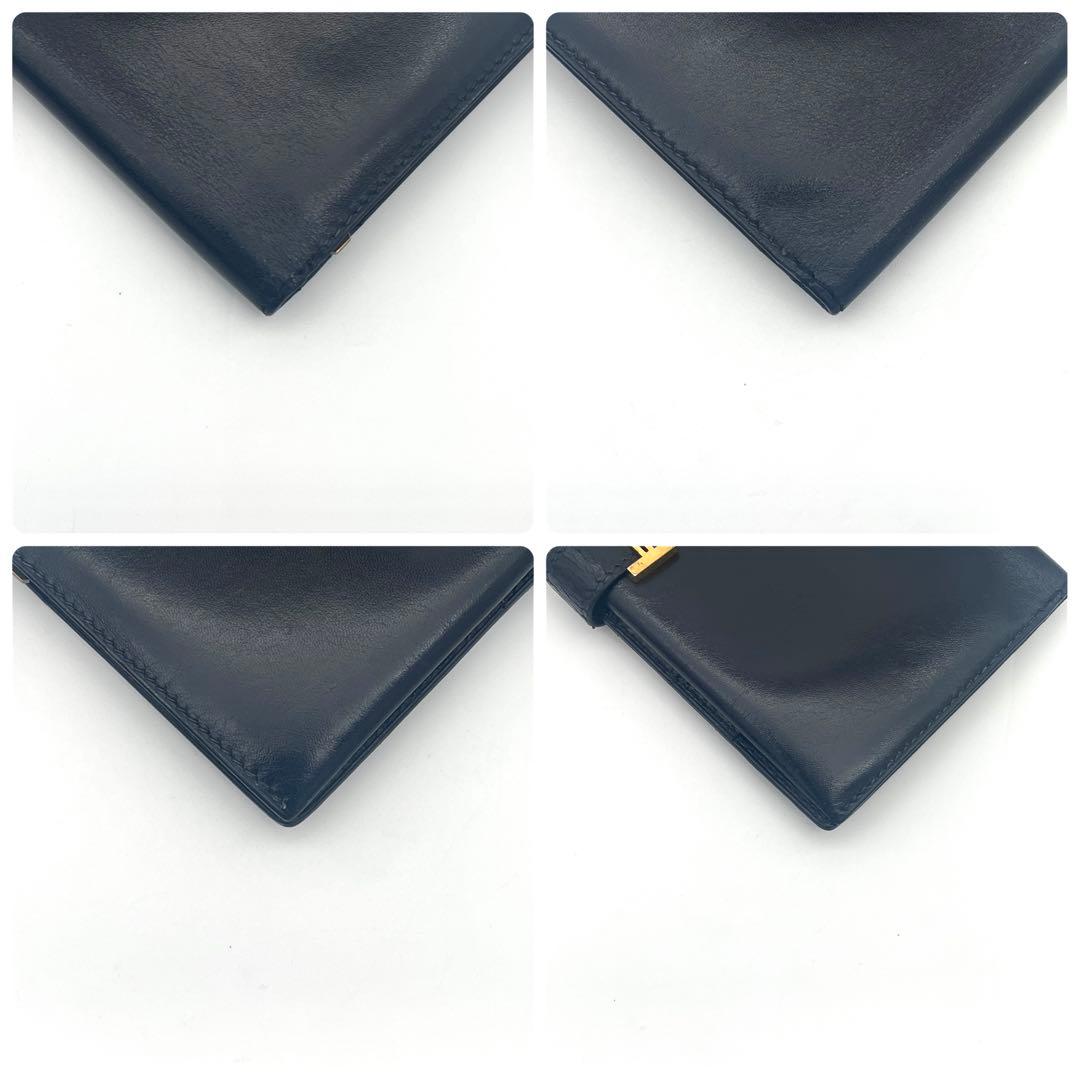 Hermes Bearn Classic Box Calf Black Wallet Model