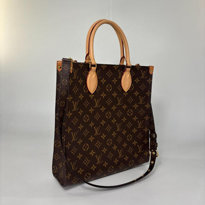 Louis Vuitton Monogram Sac Plat PM Tote Bag — view 3