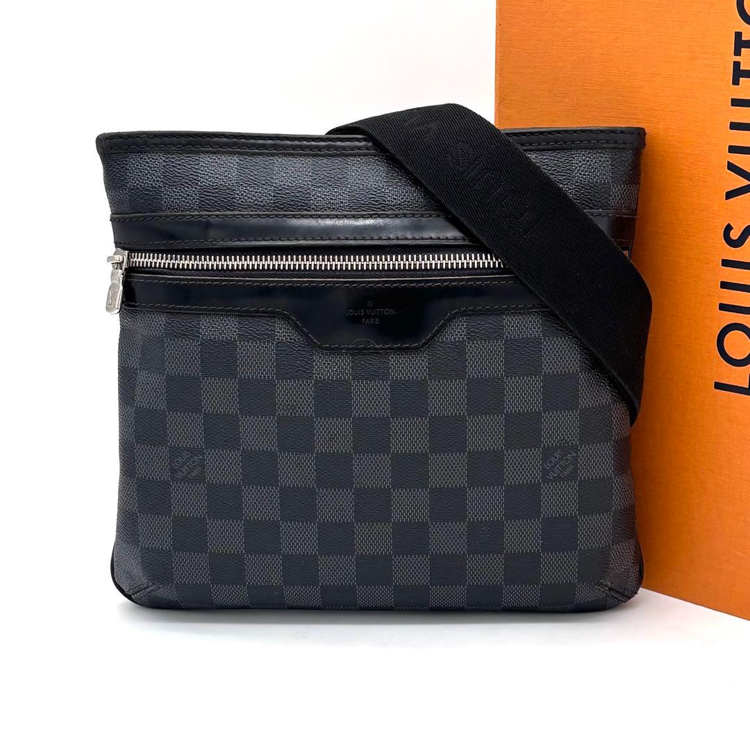 Louis Vuitton Damier Graphite Thomas Shoulder Bag Gray