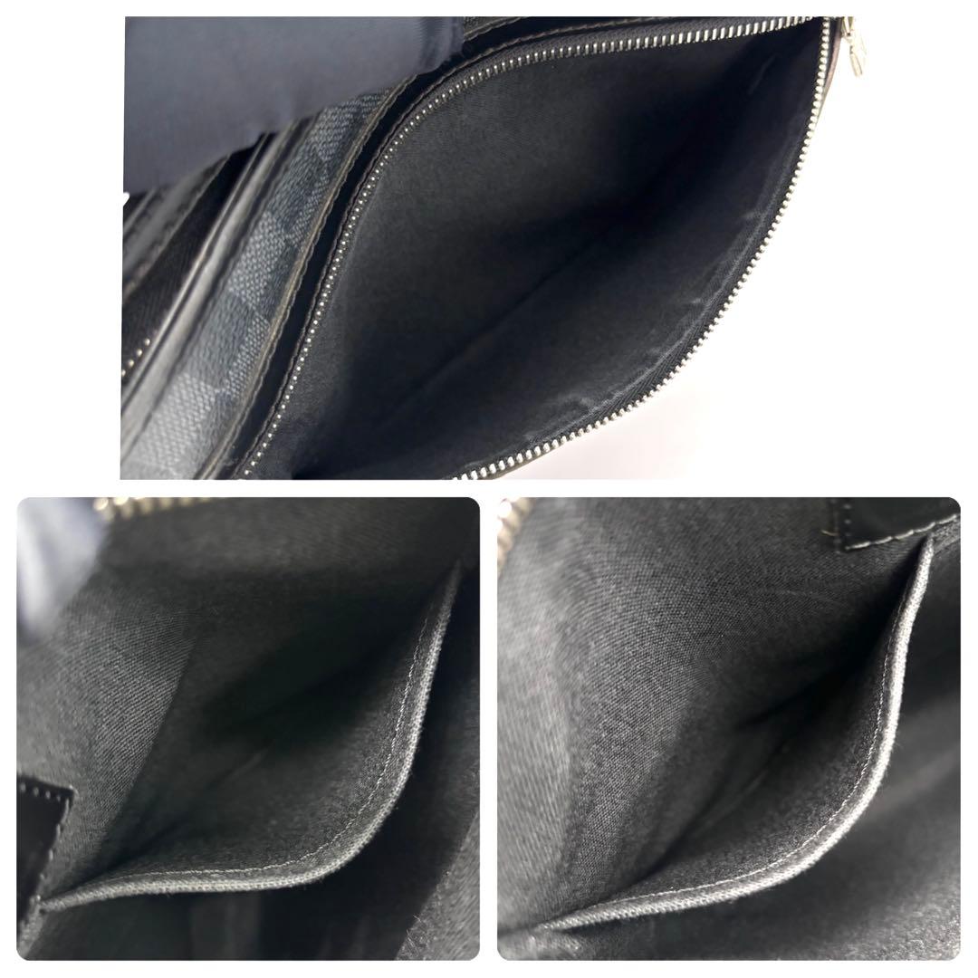 Louis Vuitton Damier Graphite Thomas Shoulder Bag Gray — view 4