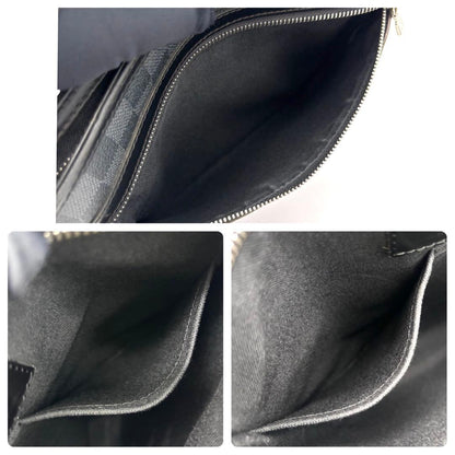 Louis Vuitton Damier Graphite Thomas Shoulder Bag Gray — view 4