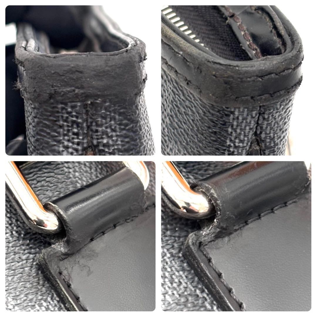 Louis Vuitton Damier Graphite Thomas Shoulder Bag Gray — view 6