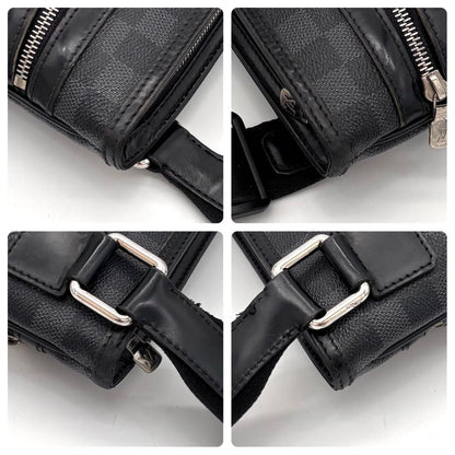 Louis Vuitton Damier Graphite Thomas Shoulder Bag Gray — view 7