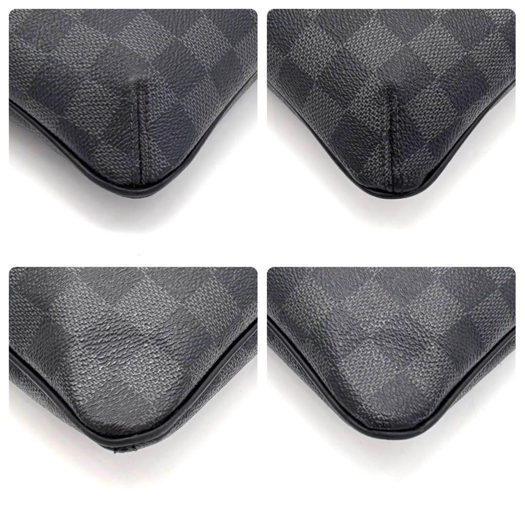 Louis Vuitton Damier Graphite Thomas Shoulder Bag Gray — view 8