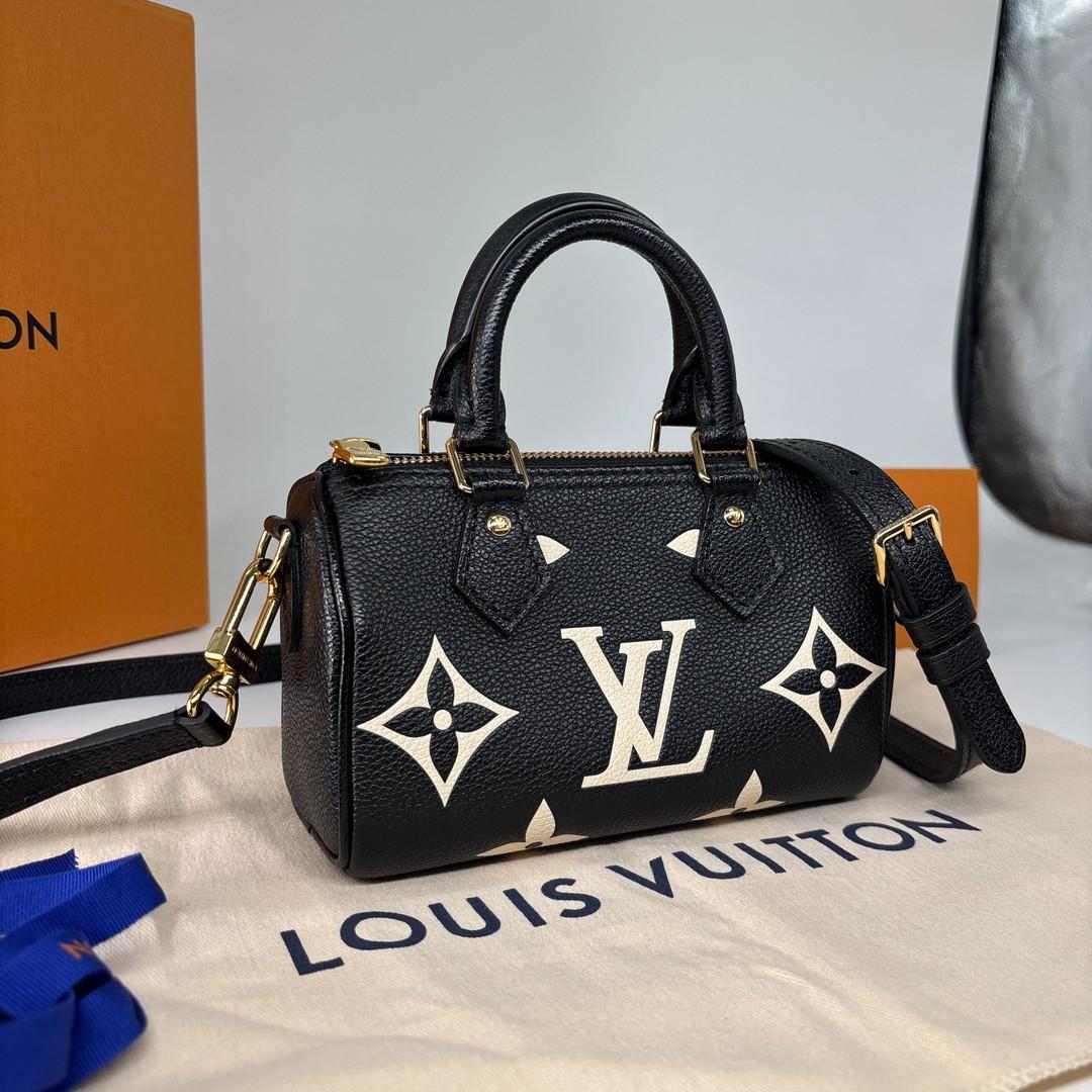 Louis Vuitton Monogram Empreinte Nano Speedy Handbag — view 3