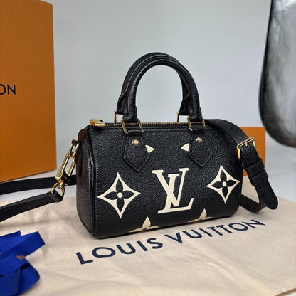 Louis Vuitton Monogram Empreinte Nano Speedy Handbag — view 3