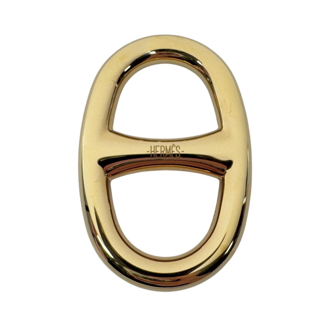 Hermes Chaine D'ancre Scarf Ring Gold — view 2
