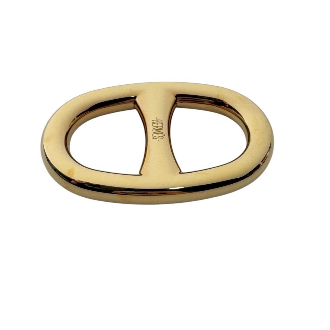 Hermes Chaine D'ancre Scarf Ring Gold — view 3