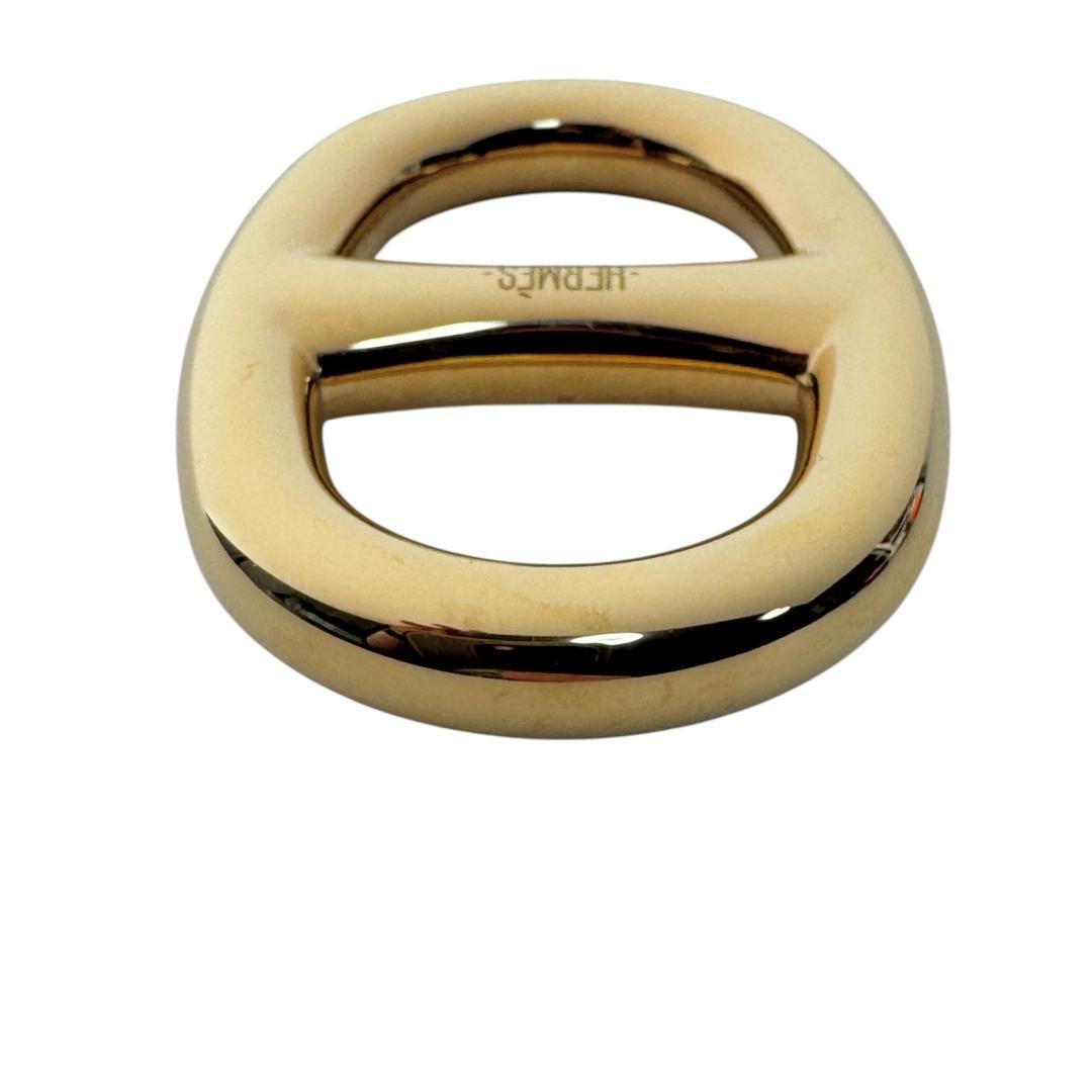 Hermes Chaine D'ancre Scarf Ring Gold — view 4