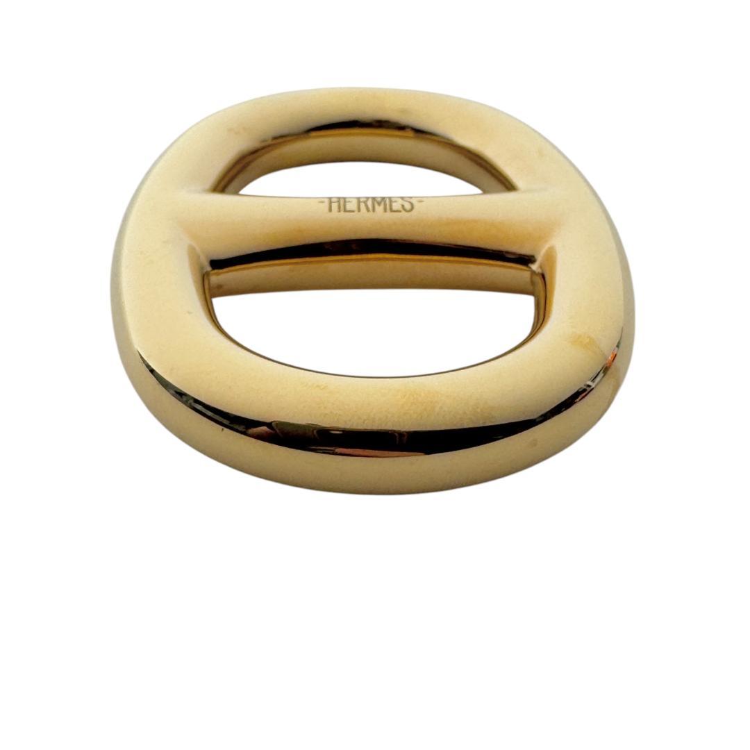 Hermes Chaine D'ancre Scarf Ring Gold — view 6