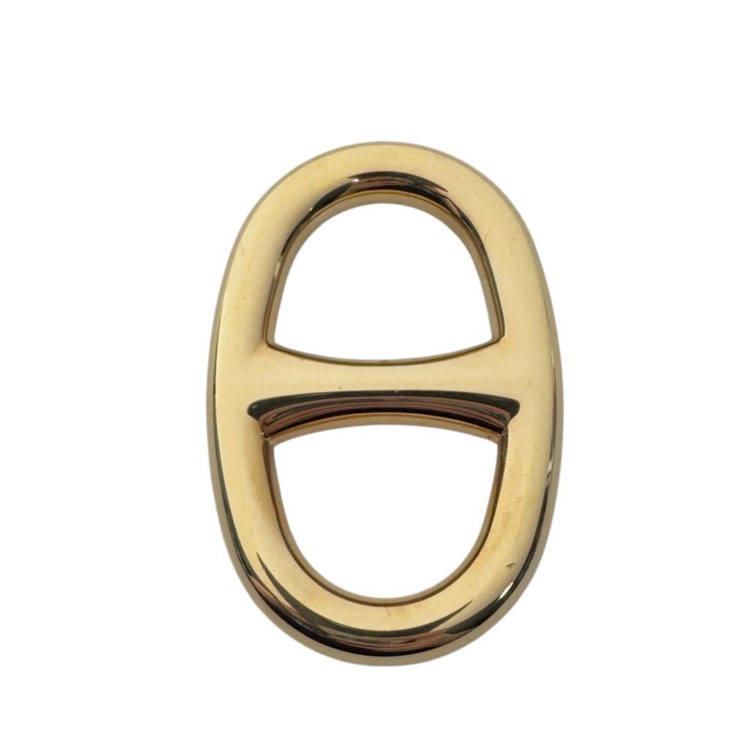 Hermes Chaine D'ancre Scarf Ring Gold — view 7
