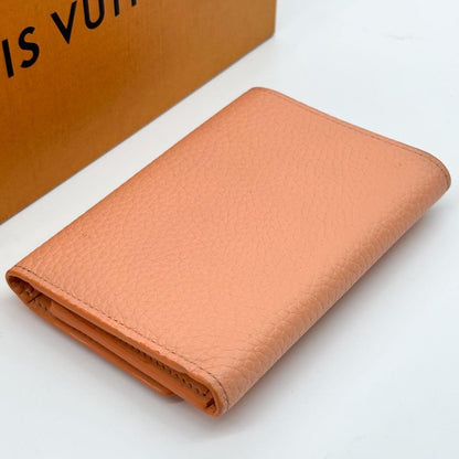 Louis Vuitton Portefeuille Capucines Compact Big Logo Trifold Wallet — view 5