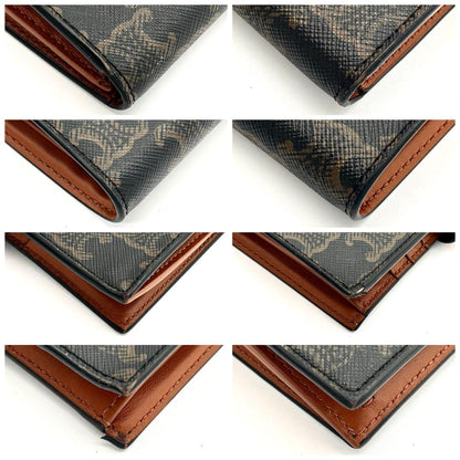 Celine Wallet Strap All Over Pattern Black — view 8